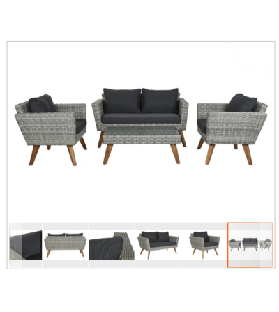 Sofa Set de 4 ALGODON